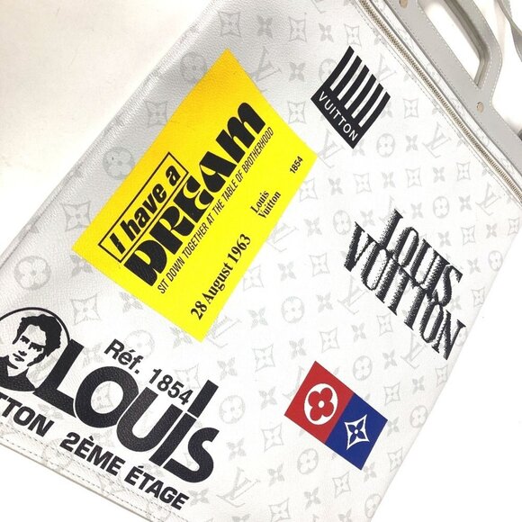 LOUIS VUITTON White Monogram Shoulder Bag - Picture 11 of 16